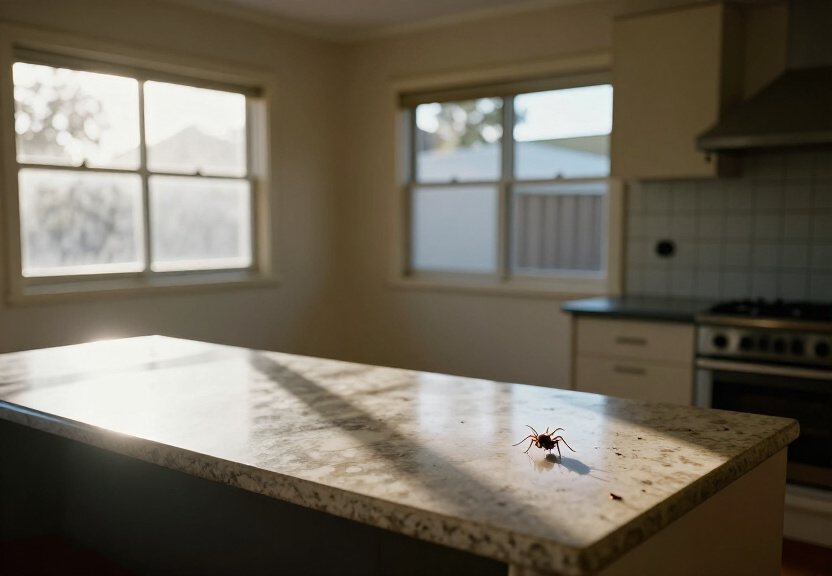 Ant trail in a Kensington bathroom before treatment